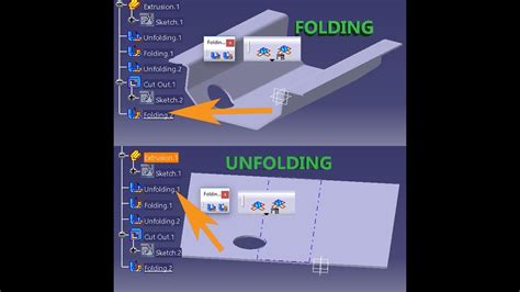 catia sheet metal unfold|unfold command in CATIA v5.